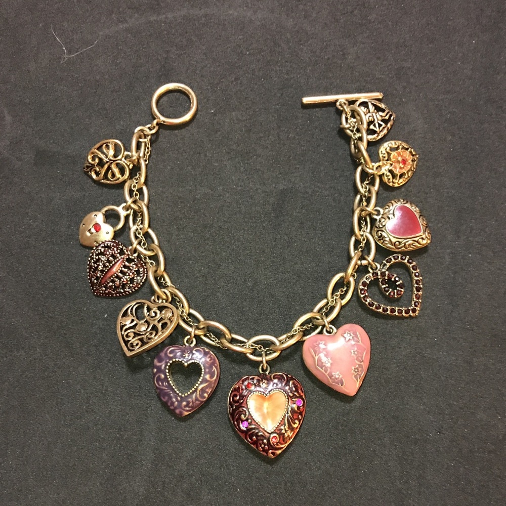 Liz Claiborne Charm Valentine Heart Bracelet